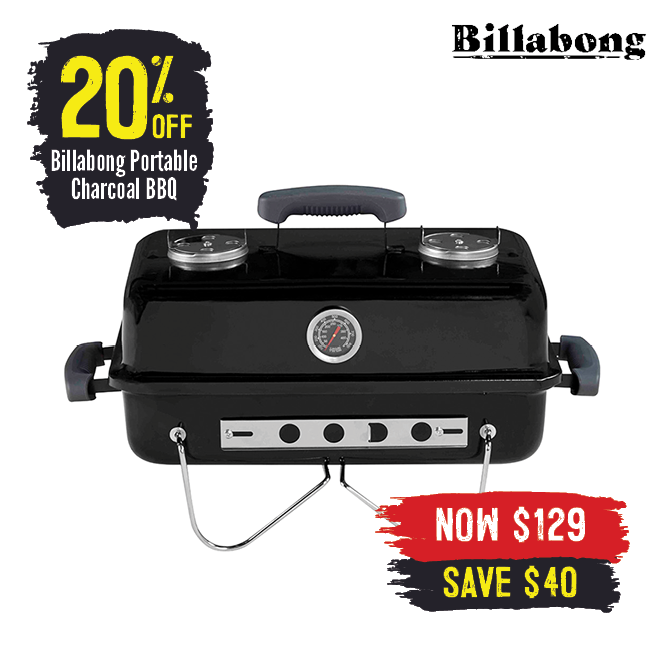 Now $129 20% Off Billabong Portbable Charcoal BBQ | Shop Now